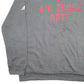 Mens Grey Adidas Indiana Air Force ROTC Spellout Crewneck Jumper
