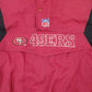 Mens Burgundy Starter Pro Line NFL 49ers Pullover  Coat