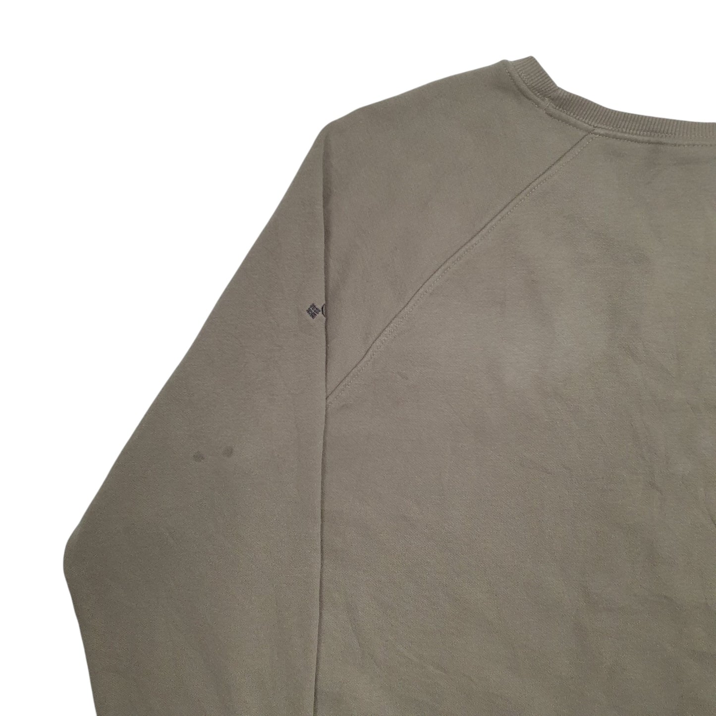 Mens Green Columbia Spellout Floral Crewneck Jumper