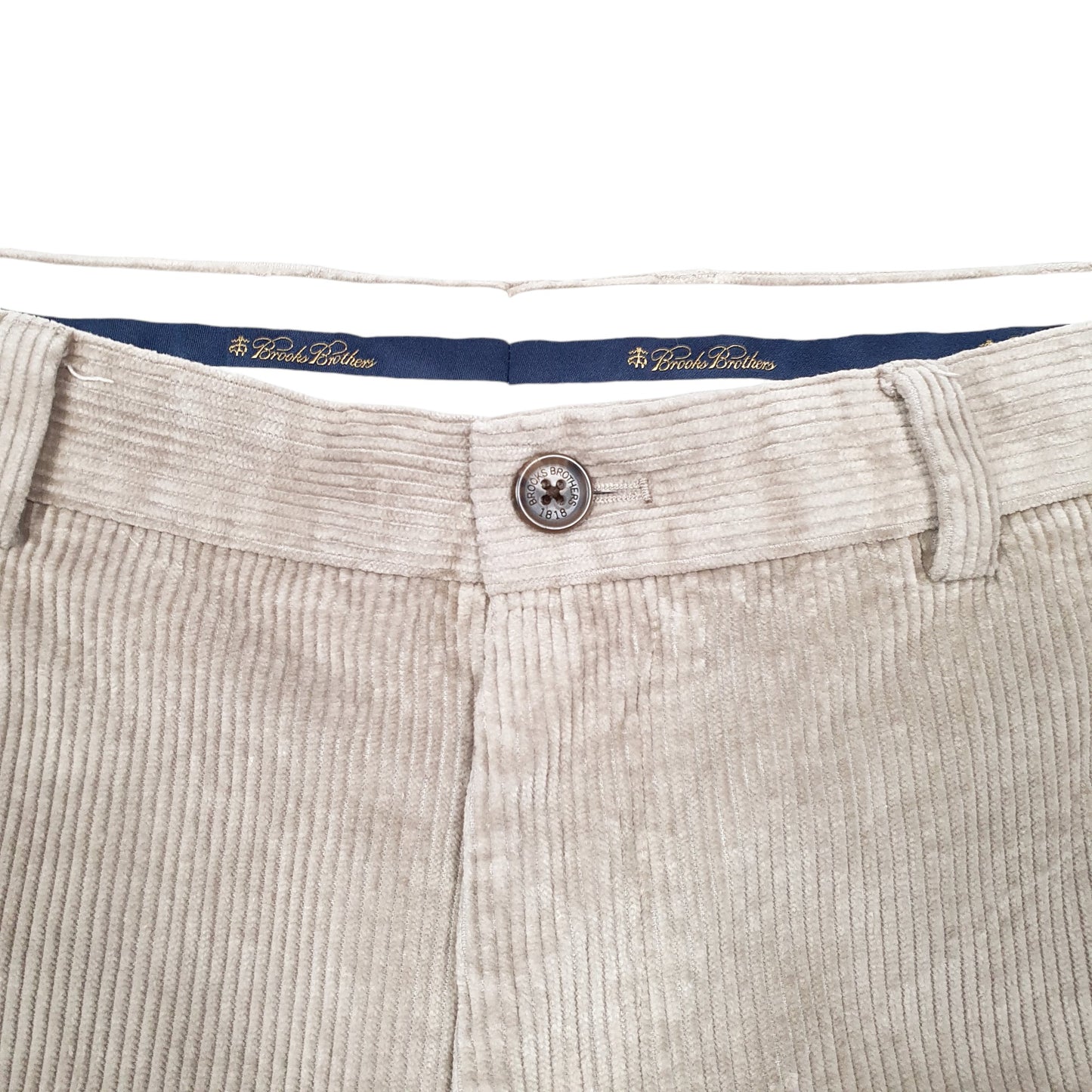 Mens Beige Brooks Brothers Cords Corduroy Trousers