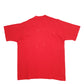 Mens Red Fruit Of The Loom Single Stitch Vintage 90s Italian Spellout Short Sleeve T Shirt