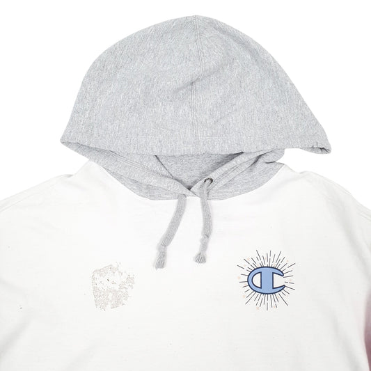 Womens White Champion  Hoodie Jumper