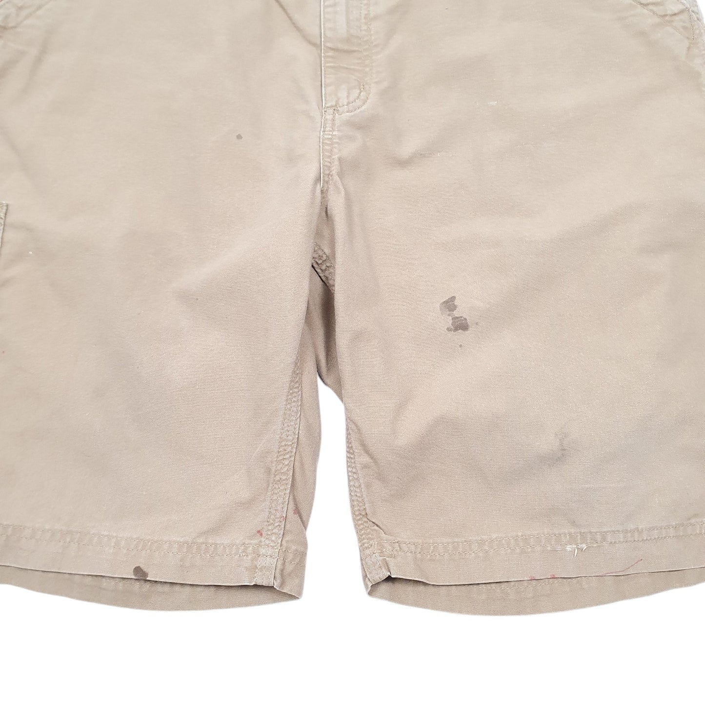 Mens Tan Carhartt Workwear B147 Carpenter Shorts