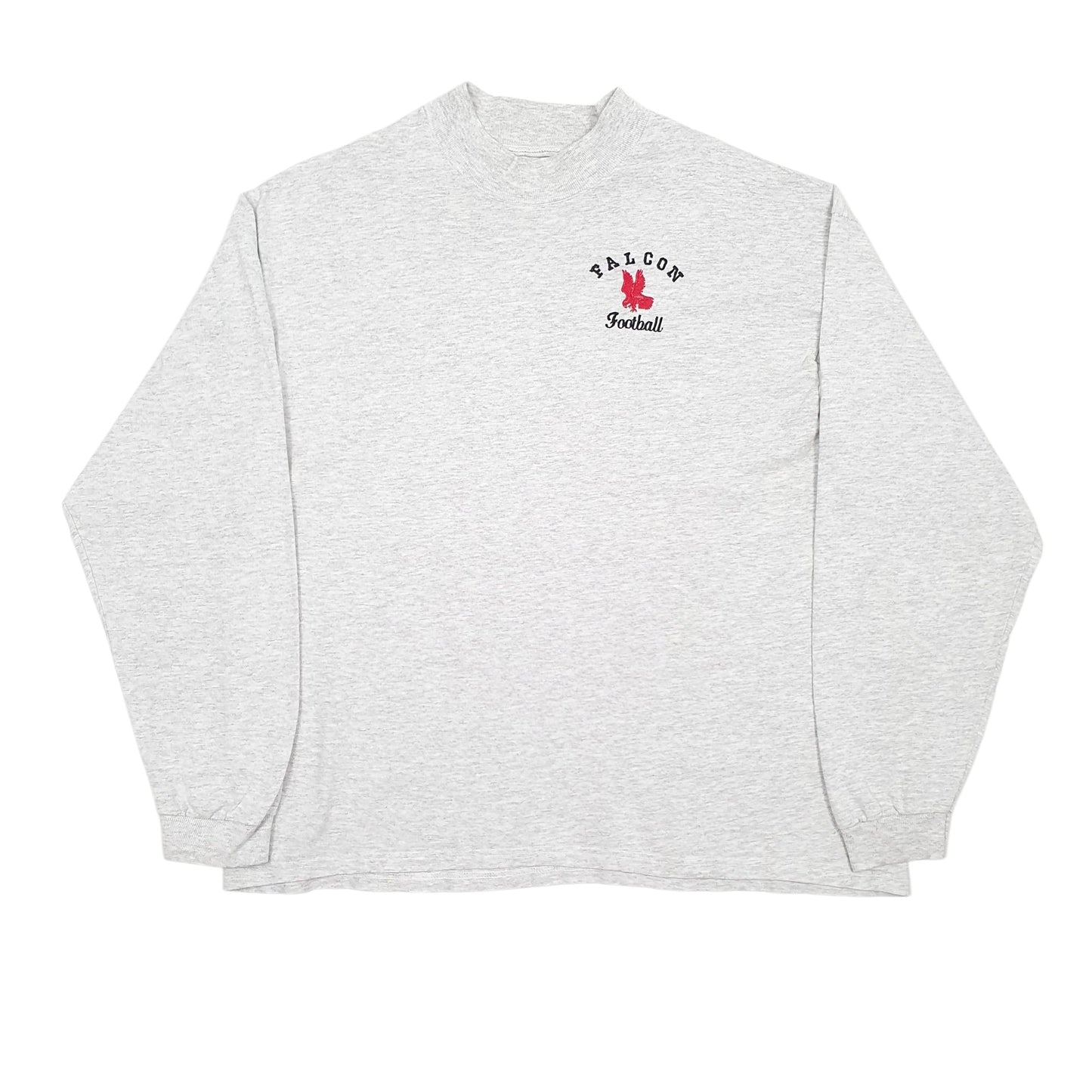 Mens Grey Anvil Vintage 90s Made In USA Preshrunk Long Sleeve T Shirt