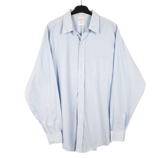 Mens Blue Brooks Brothers  Long Sleeve Shirt