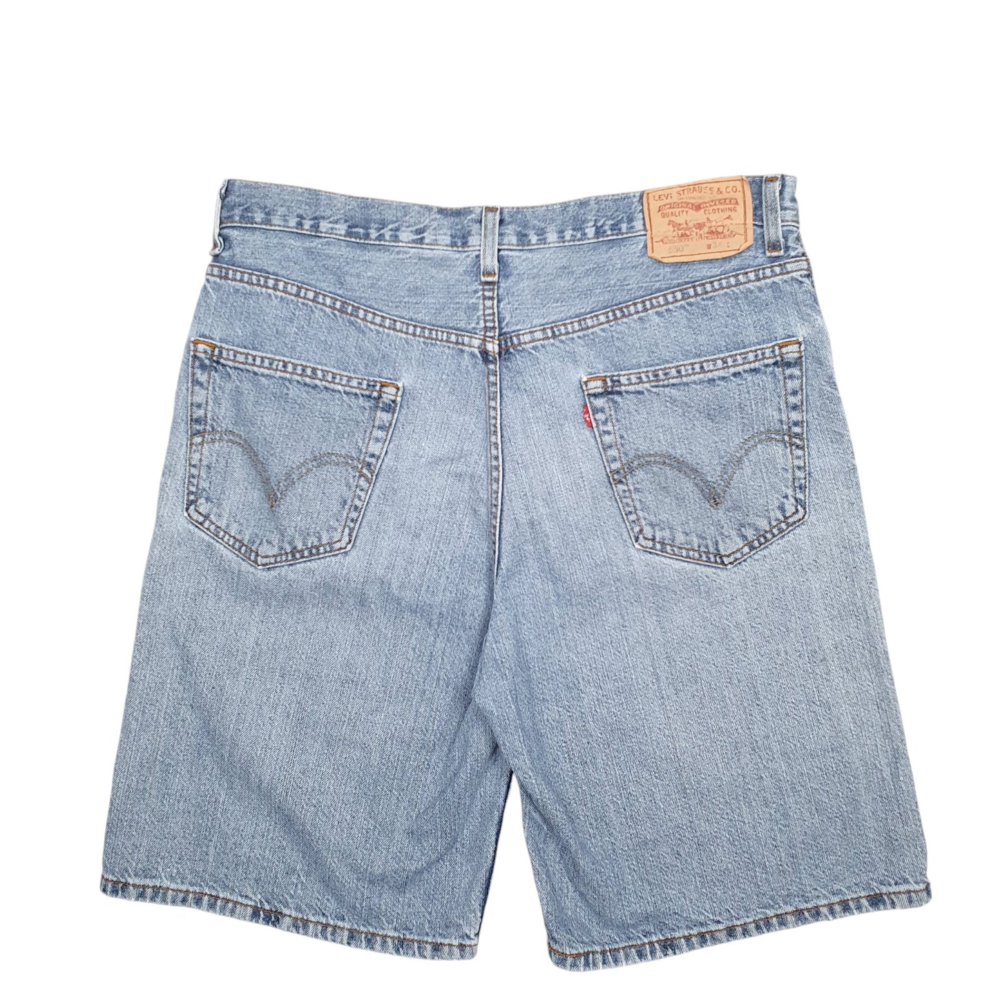 Mens Blue Levis Denim Jeans Jorts Denim Shorts