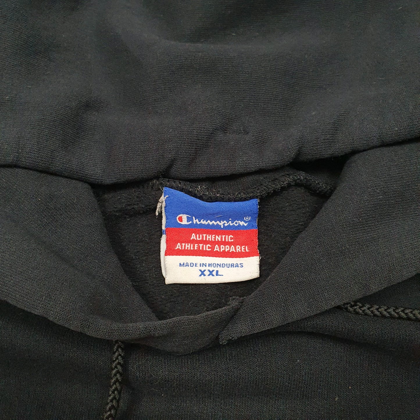 Mens Black Champion Oregon State College USA Spellout Hoodie Jumper