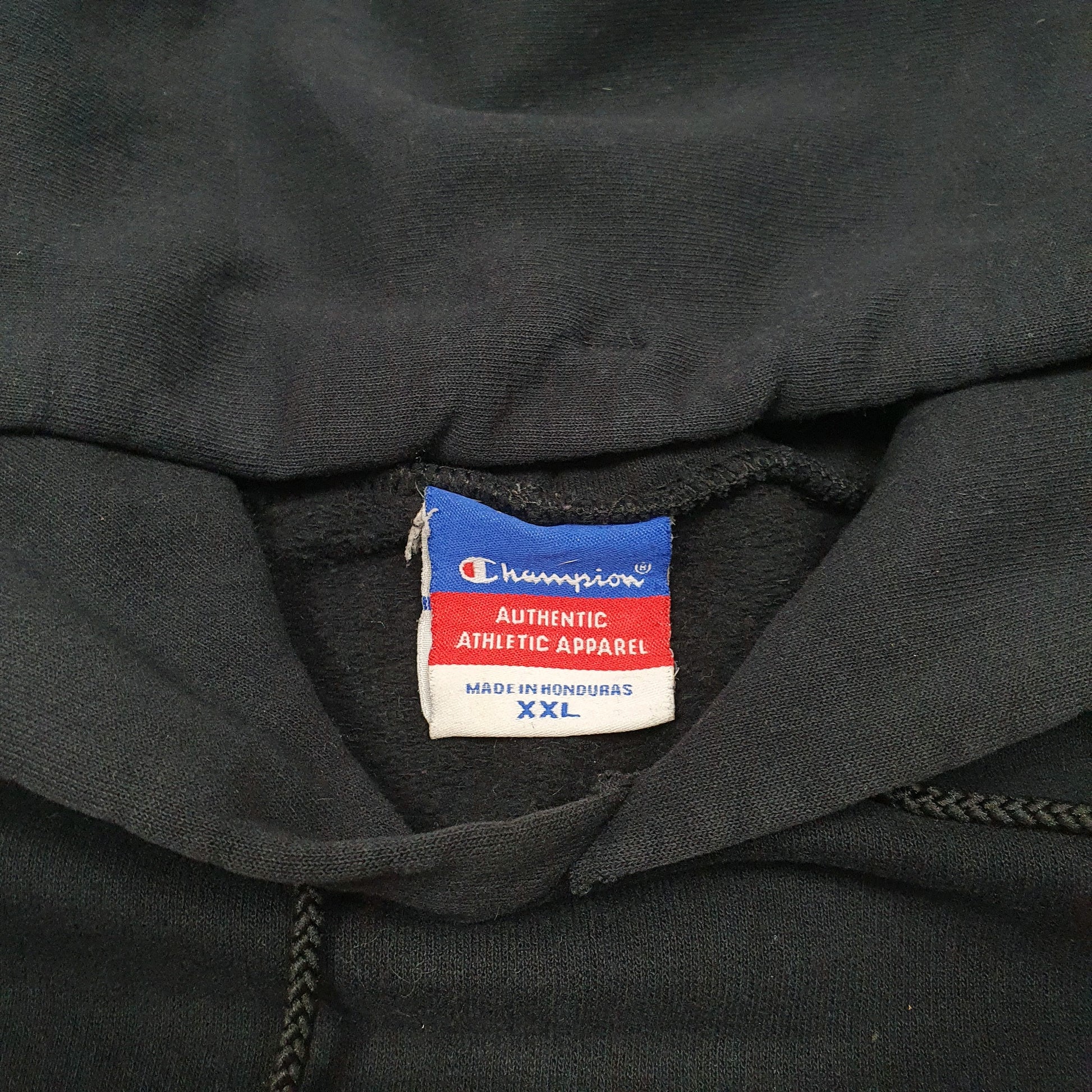 Mens Black Champion Oregon State College USA Spellout Hoodie Jumper