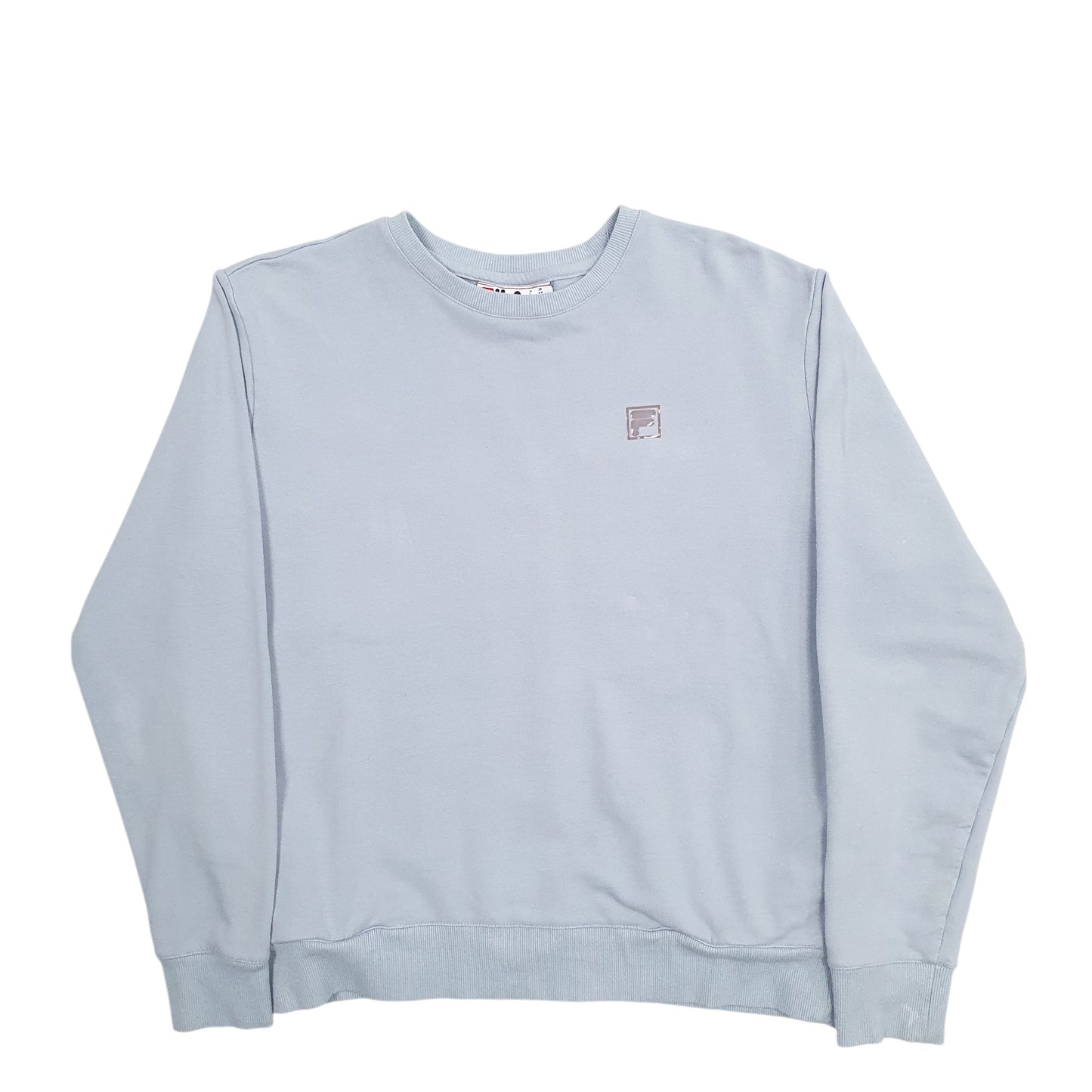 Womens Blue Fila  Crewneck Jumper