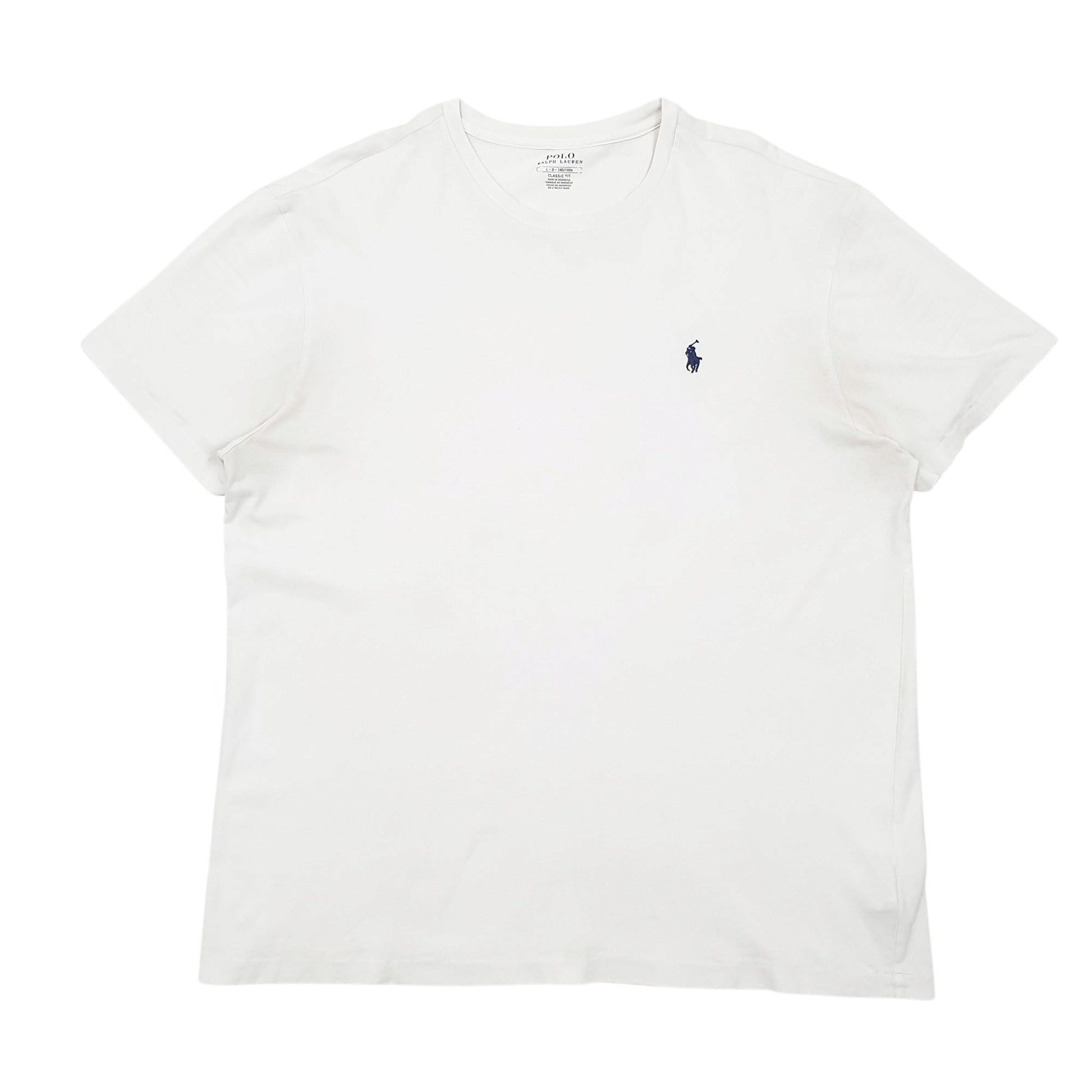 Mens White Polo Ralph Lauren Classic Fit Short Sleeve T Shirt