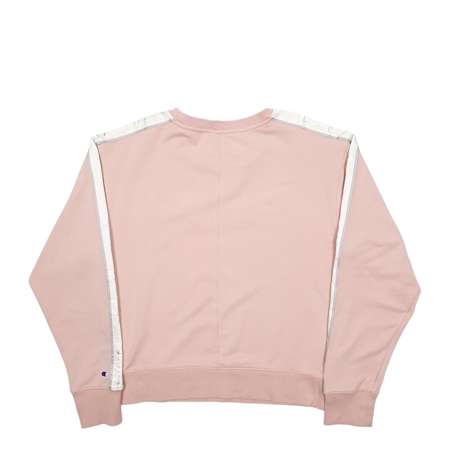 Womens Pink Champion Spellout Crewneck Jumper