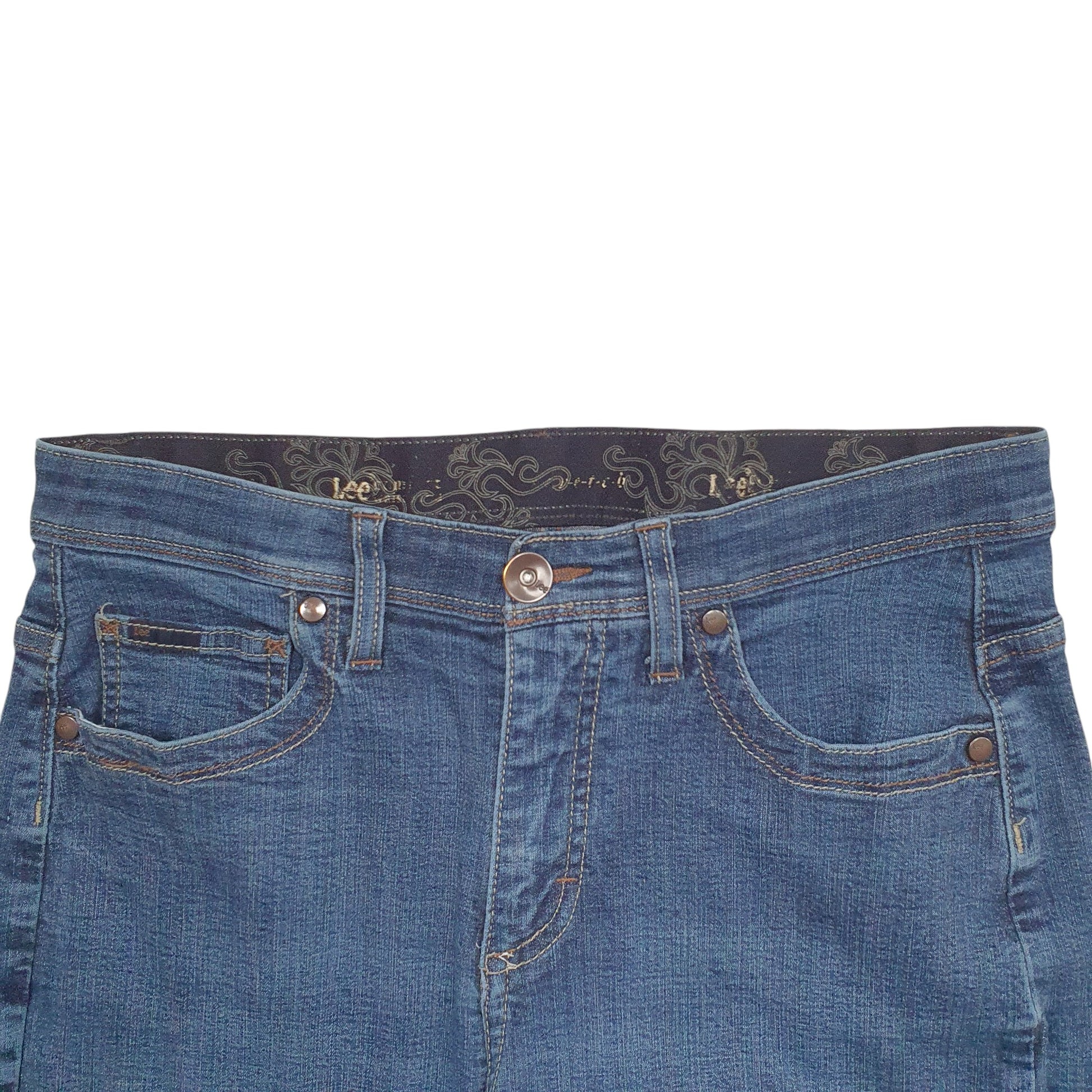 Womens Blue Lee Stretch Fit Casual JeansW28 L30