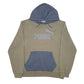 Mens Khaki Puma Spellout Hoodie Jumper
