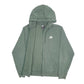 Mens Green Nike Hoodie Full Zip Jumper