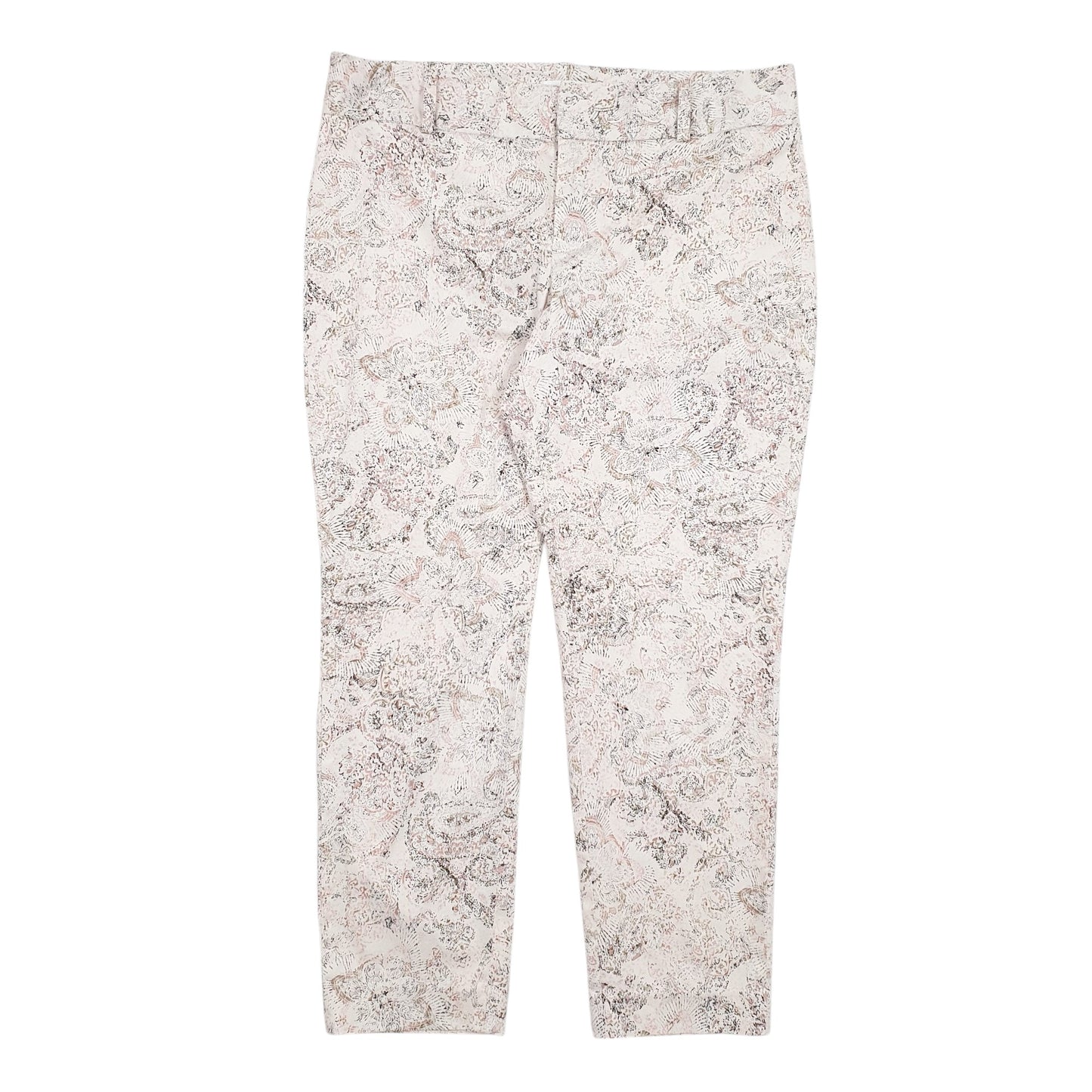 Womens Cream Calvin Klein Patterns Chino Trousers