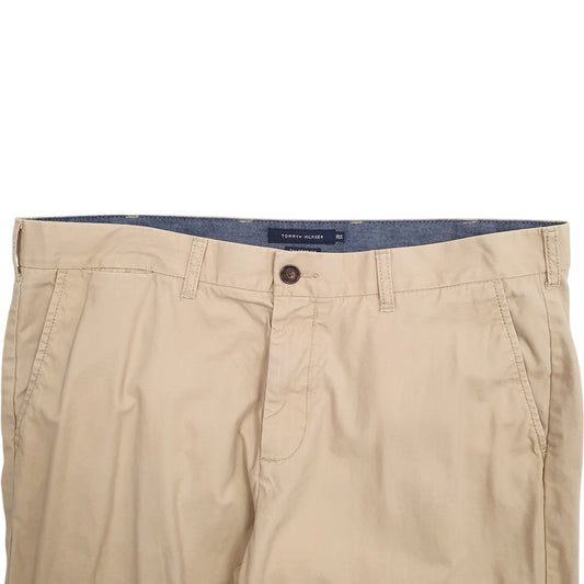 Mens Beige Tommy Hilfiger Tailored Fit Chino Trousers