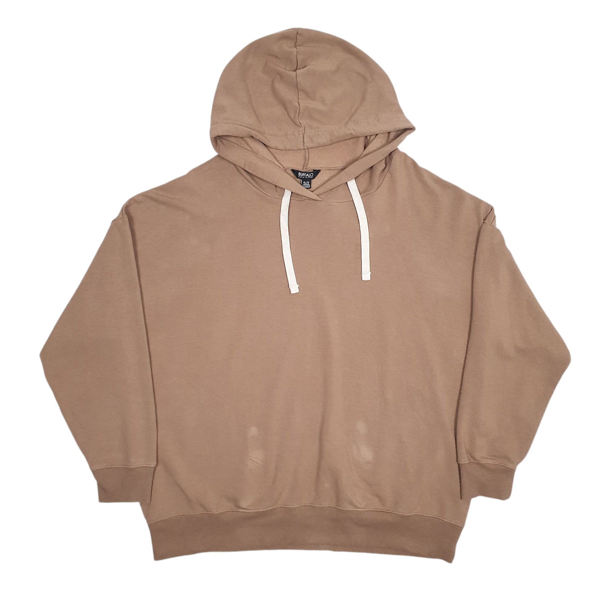 Mens Brown David Bitton Buffalo Hoodie Jumper