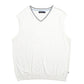 Mens White Nautica Knit Vest Jumper