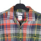 Mens Grey Gap Flannel Overshirt Shacket Long Sleeve Shirt