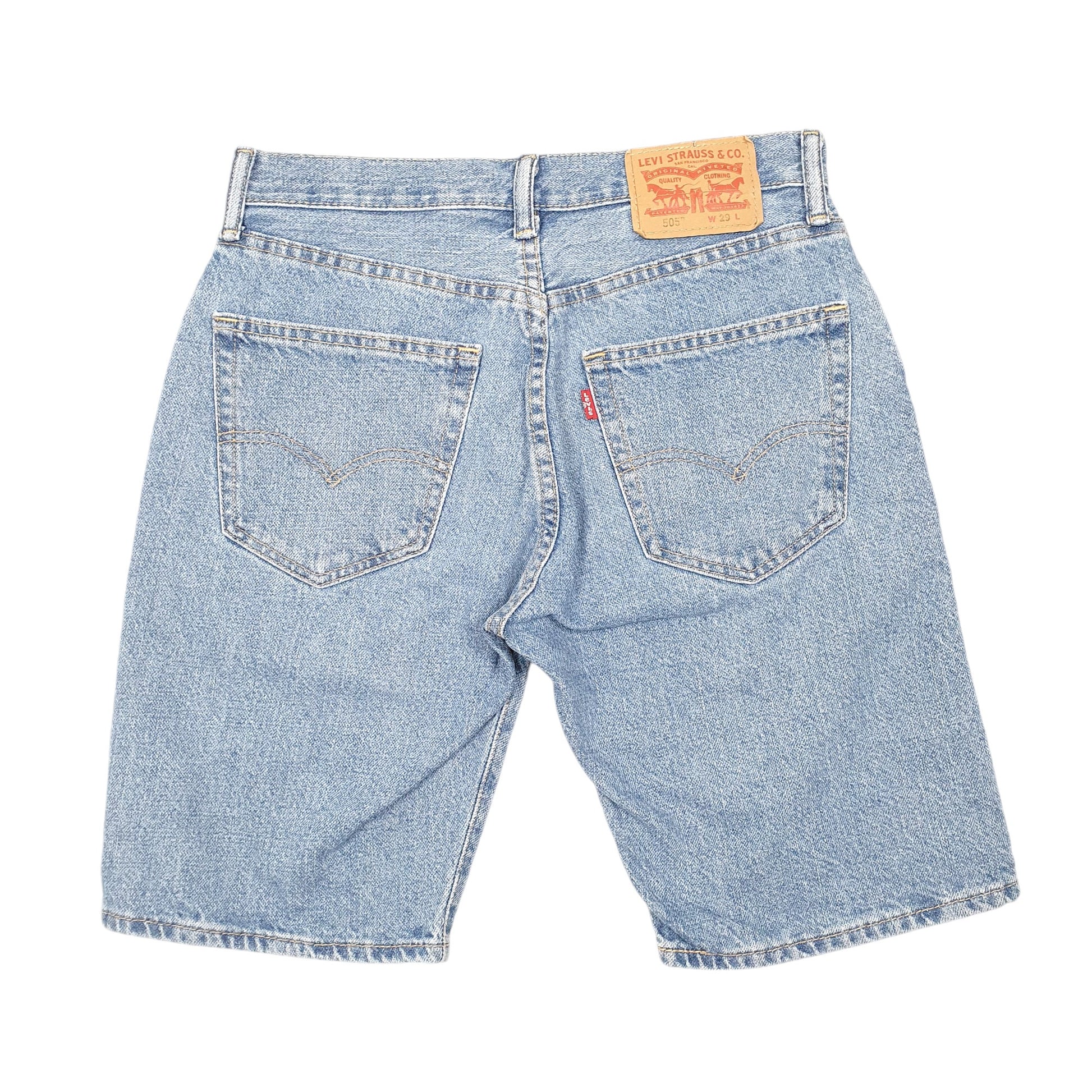 Mens Blue Levis Denim Jeans Jorts 505 Denim Shorts