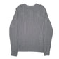 Mens Grey Croft & Barrow Cable Knit Crewneck Jumper