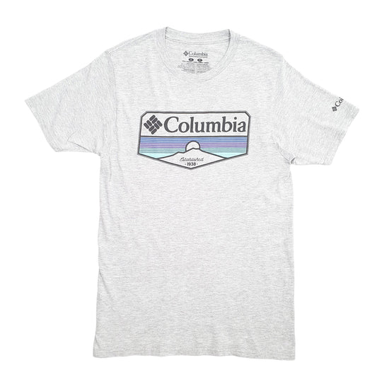 Mens Grey Columbia Sportswear  Short Sleeve T Shirt
