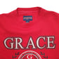 Mens Red Jansport USA College Crewneck Jumper