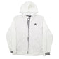 Mens White Adidas  Full Zip Jumper