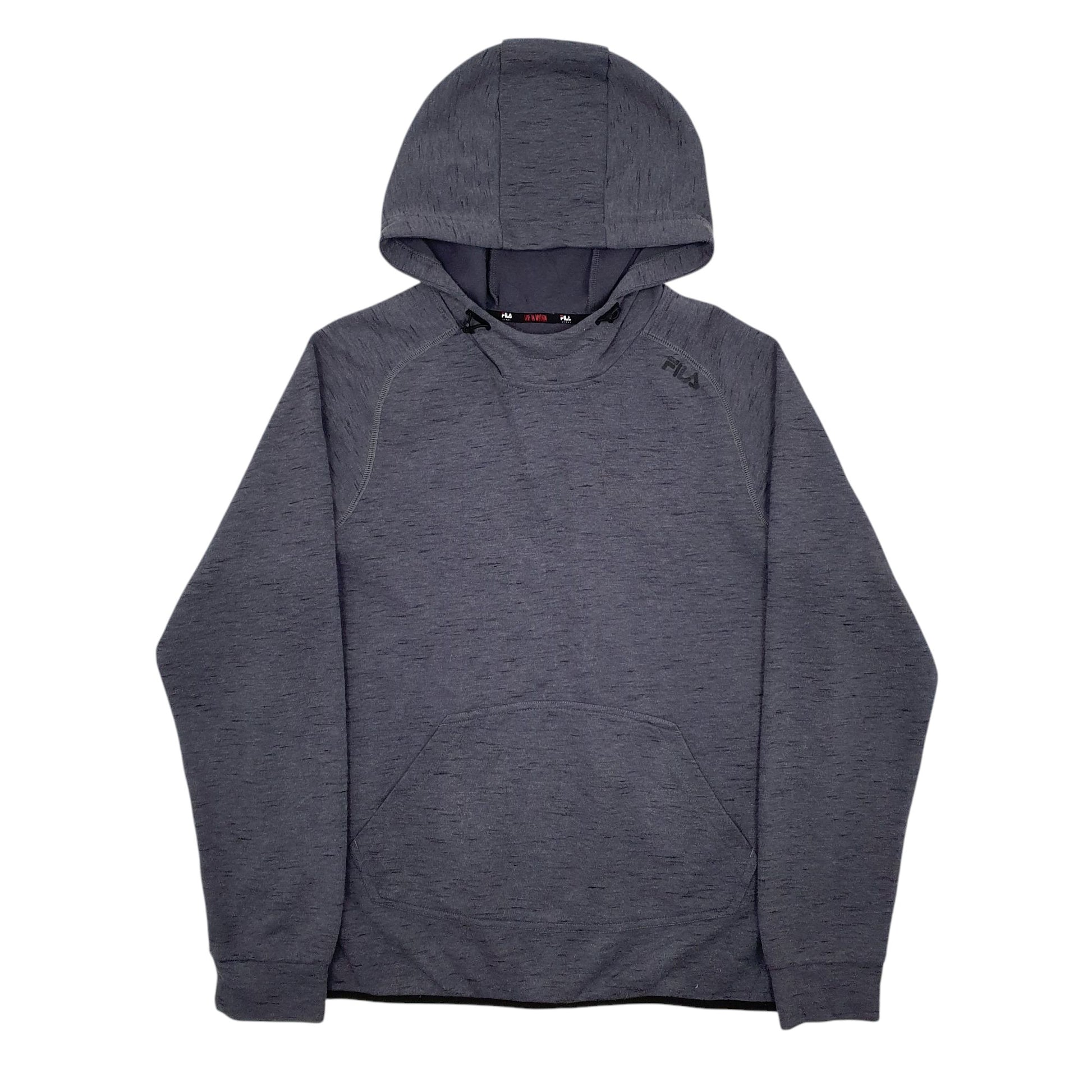 Mens Grey Fila  Hoodie Jumper