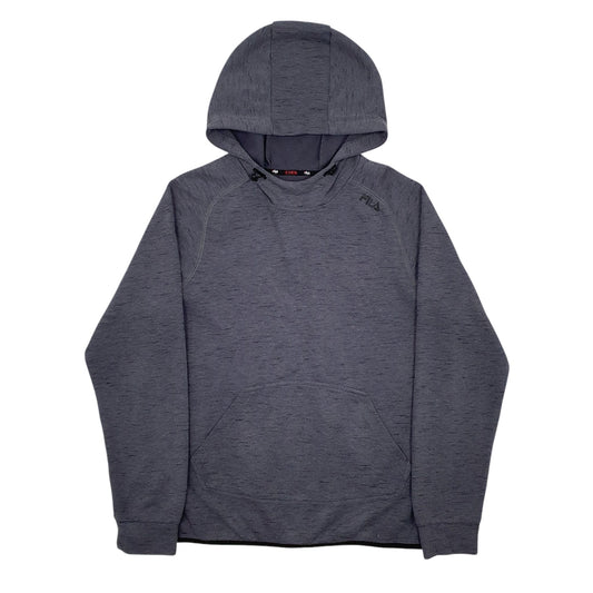Mens Grey Fila  Hoodie Jumper
