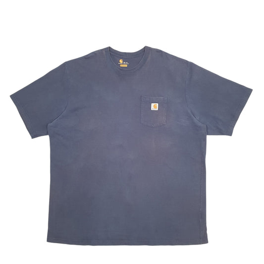Mens Navy Carhartt  Short Sleeve T Shirt