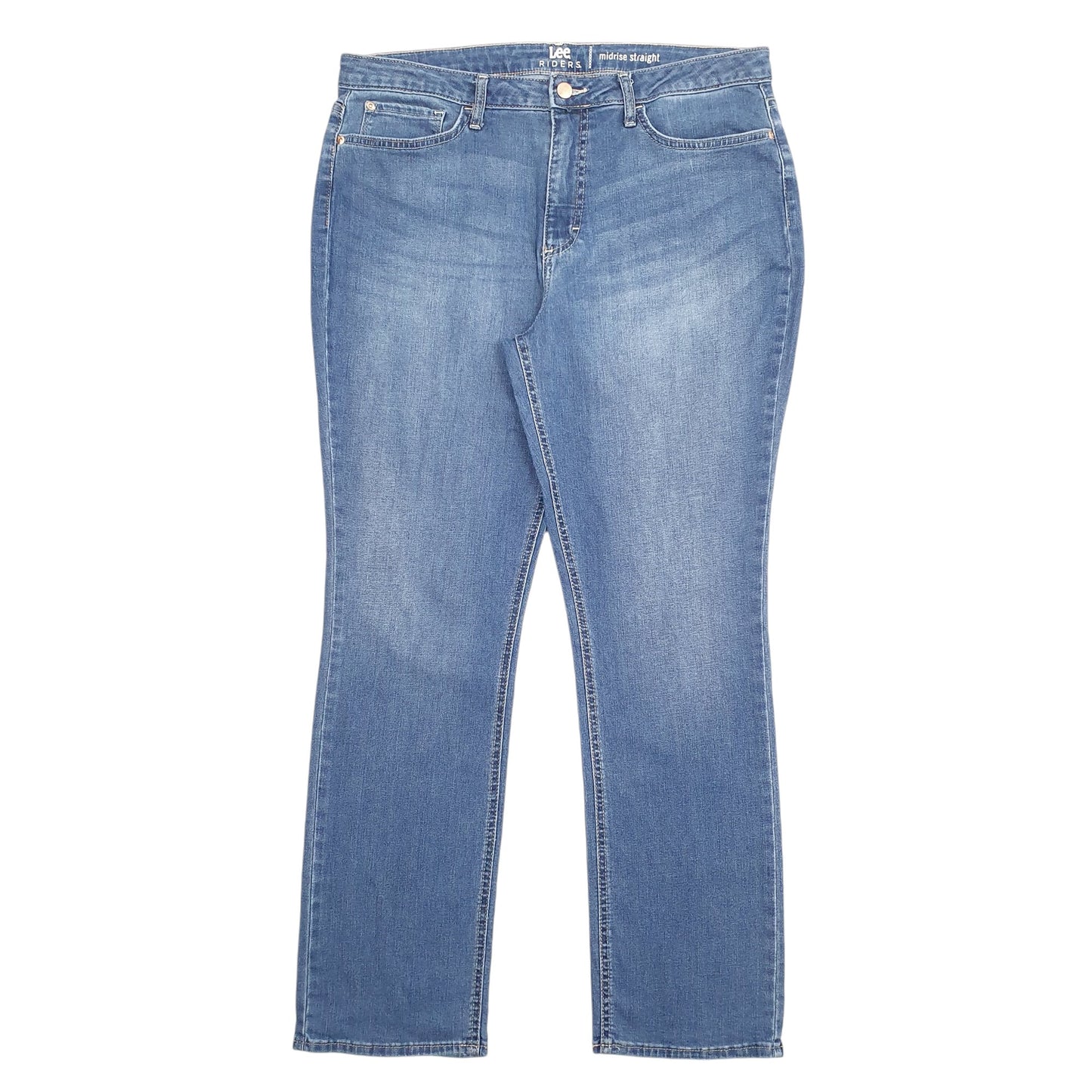 Womens Blue Lee Riders Stretch Fit Midrise JeansW36 L31