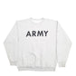 Mens Grey Unbranded Army Spellout Crewneck Jumper
