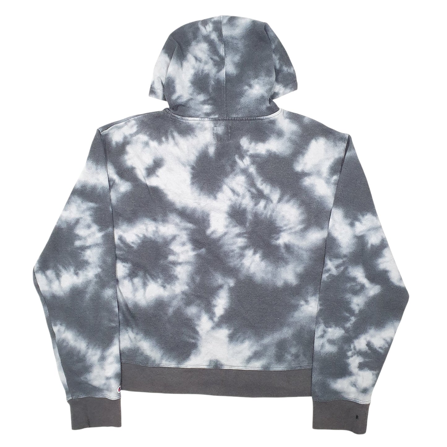 Womens Grey Champion Tie Dye Hoodie Jumper