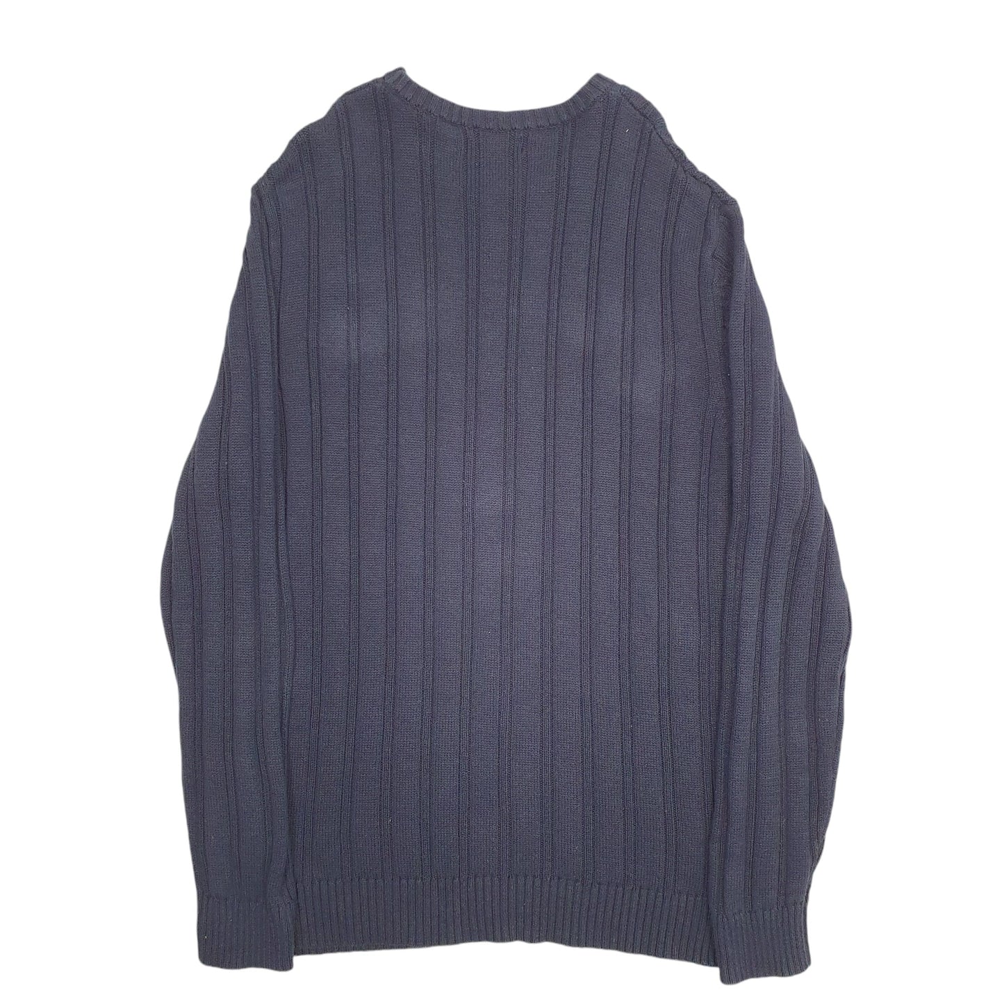 Mens Navy Nautica Knit Crewneck Jumper