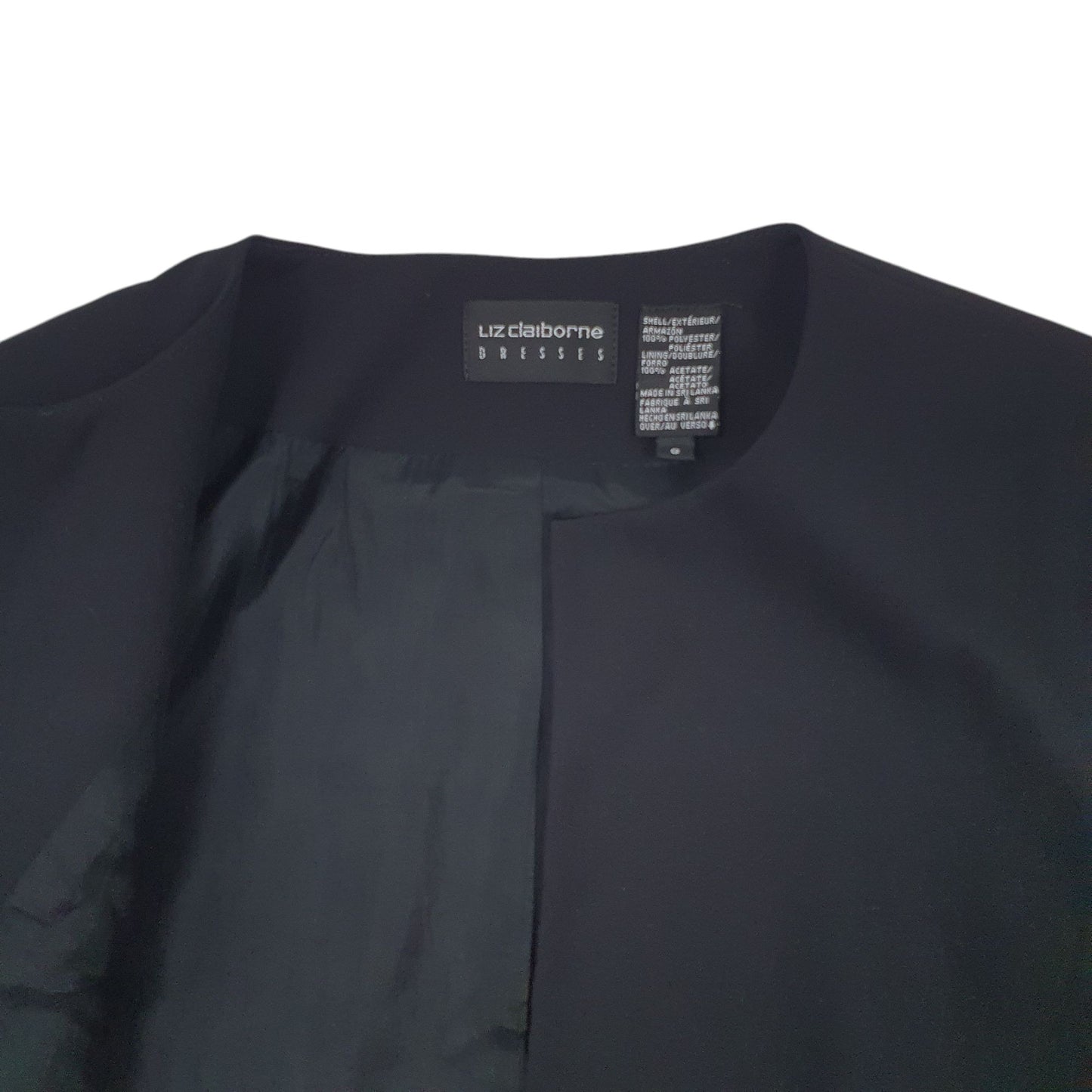 Womens Black Liz Claiborne   Coat