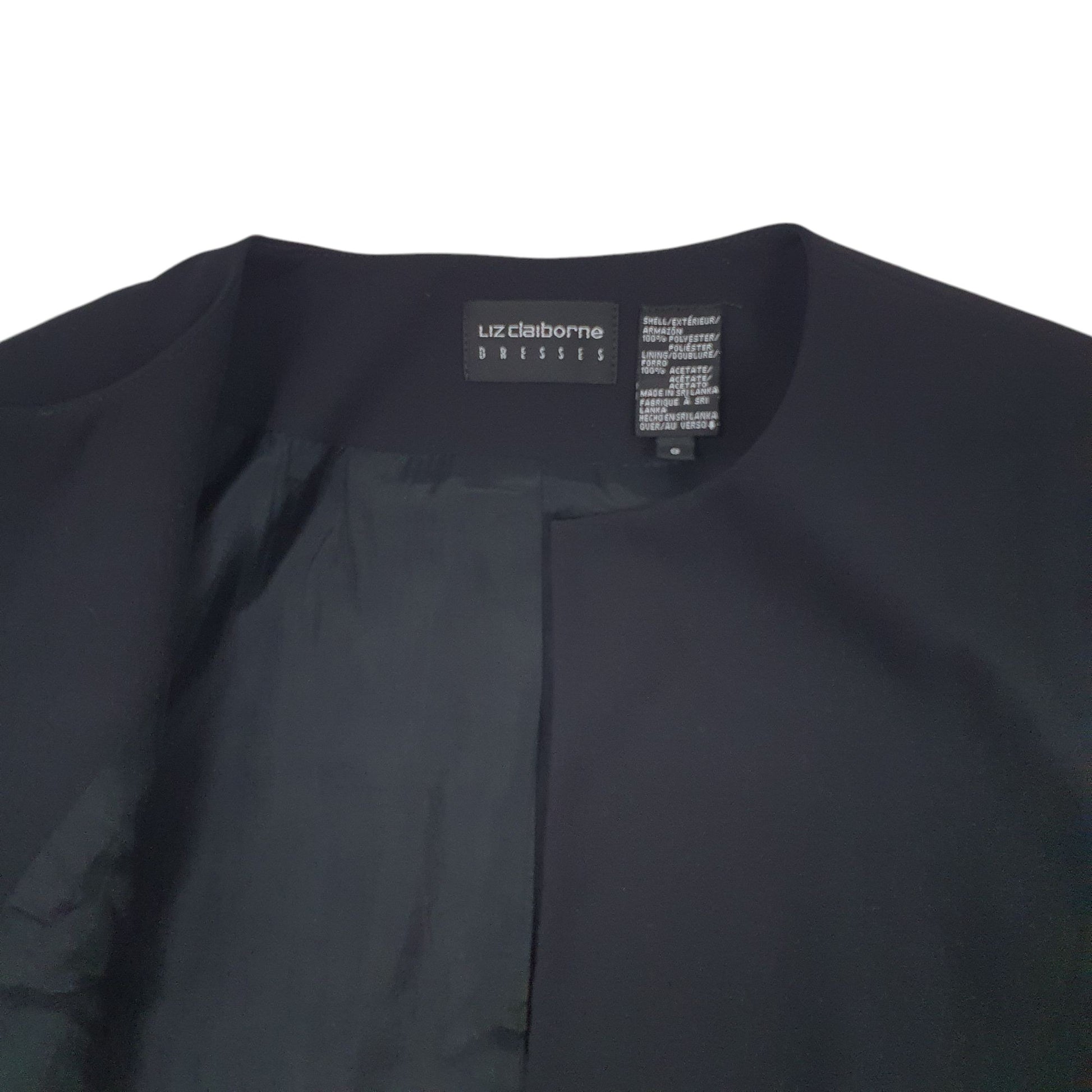Womens Black Liz Claiborne   Coat