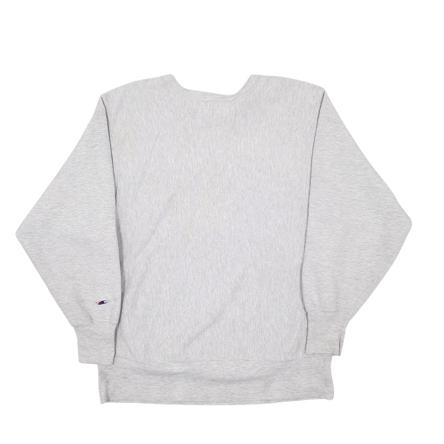 Mens Grey Champion Ohio State Raised Embroidered Reverse Weave Made In USA Vintage 90s Crewneck Jumper