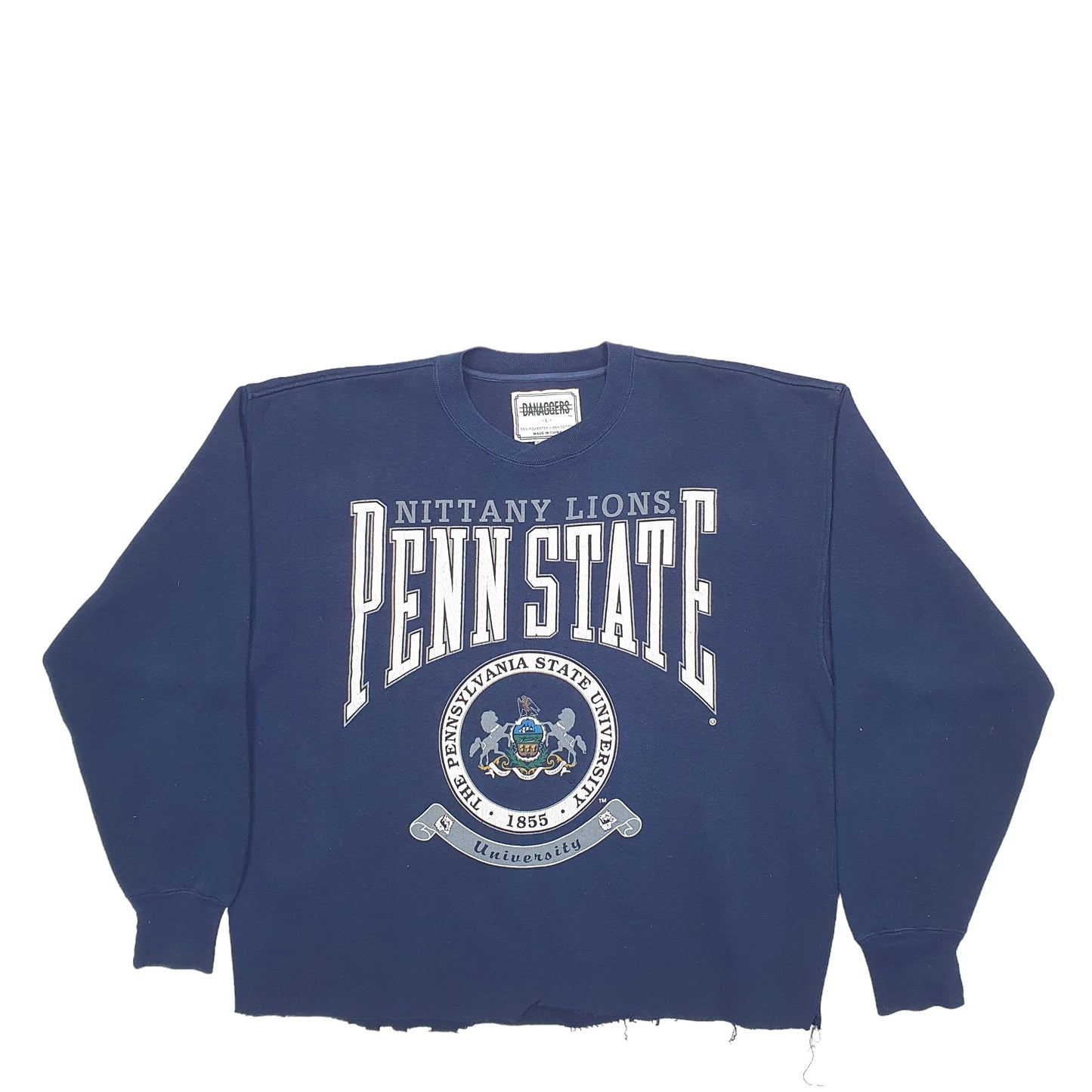 Mens Navy Danaggers Penn State Nittany Lions Pennsylvania University 1855 Crewneck Jumper