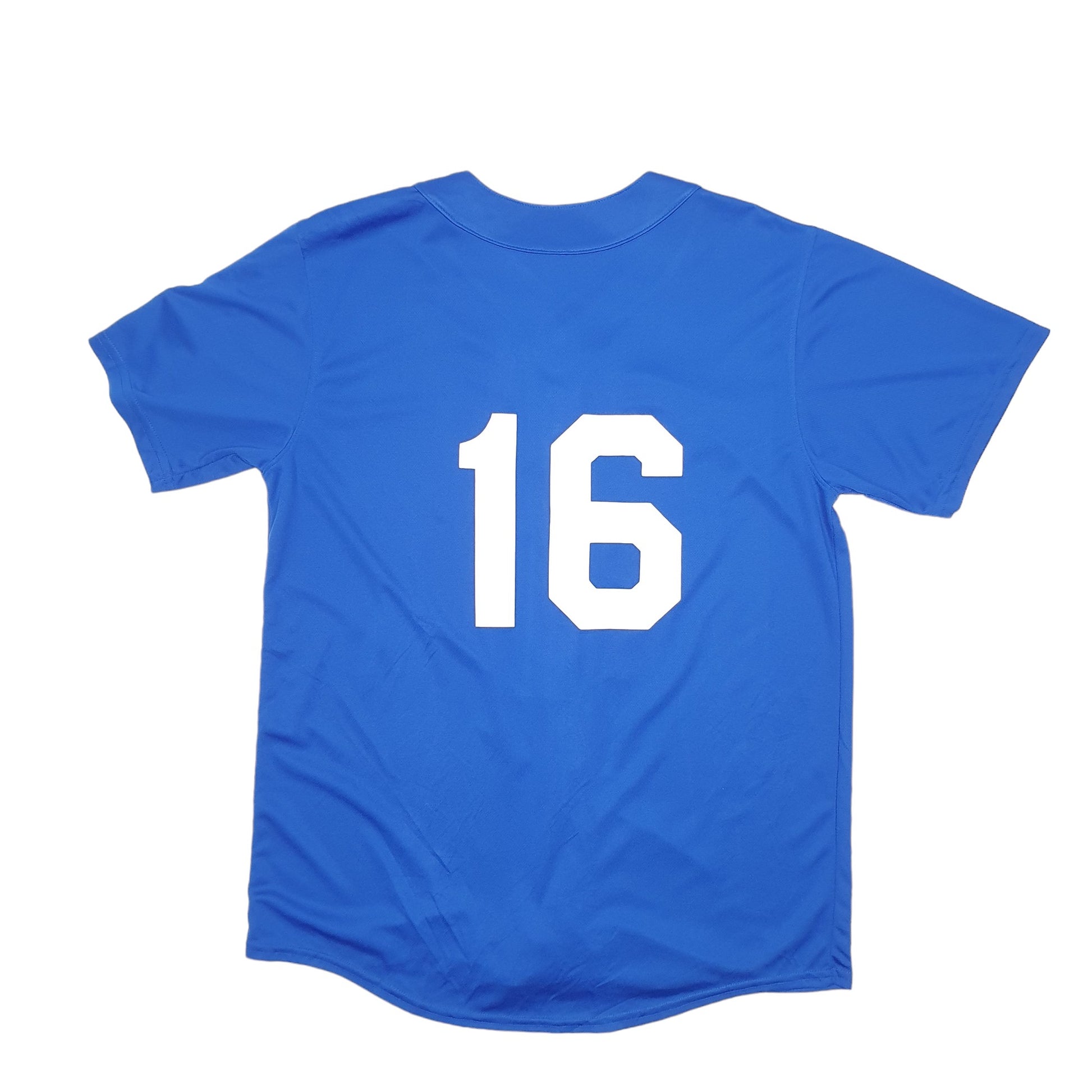 Mens Blue Augusta Little League Lincoln Glen USA Baseball Jersey Short Sleeve T Shirt