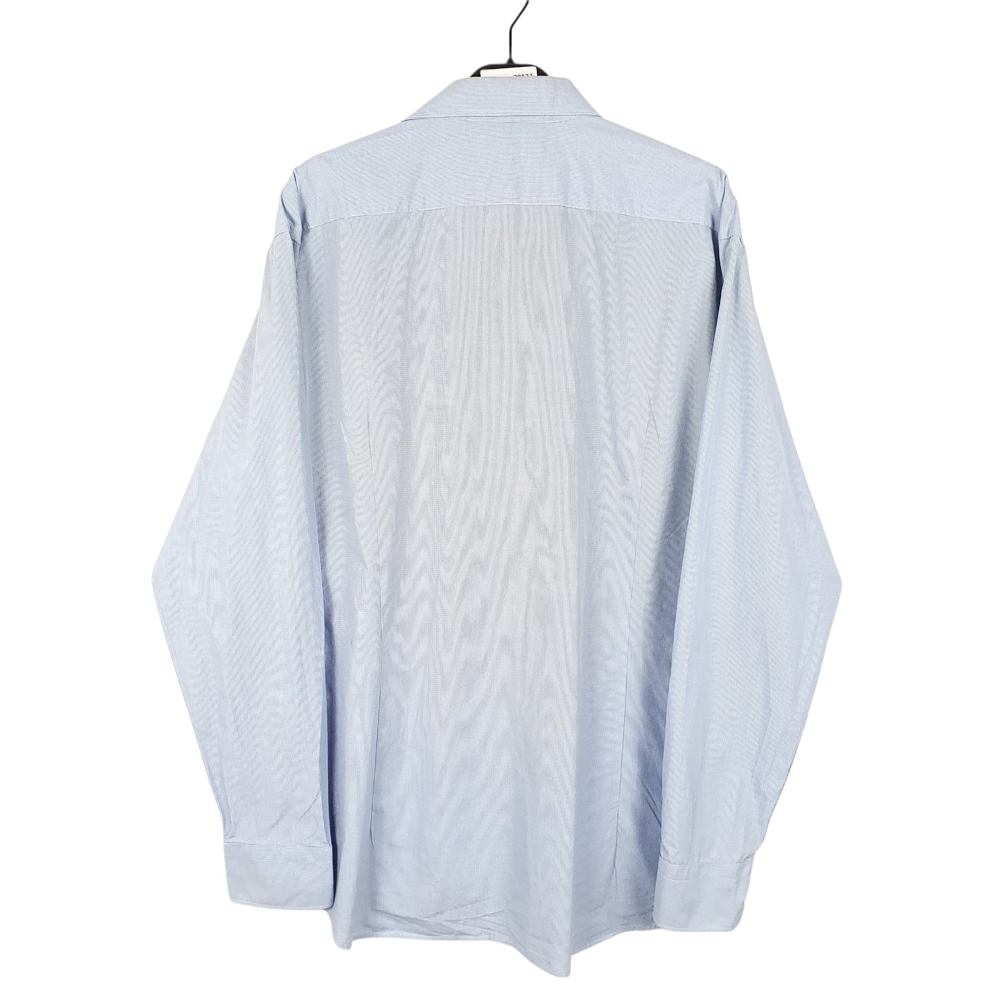 Mens Blue Tommy Hilfiger Fitted Tailored Long Sleeve Shirt