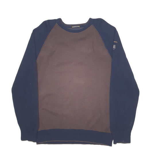 Mens Brown Nautica Knit Crewneck Jumper