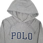 Mens Grey Polo Ralph Lauren Spellout Hoodie Jumper