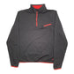 Mens Black Fila  Quarter Zip Jumper