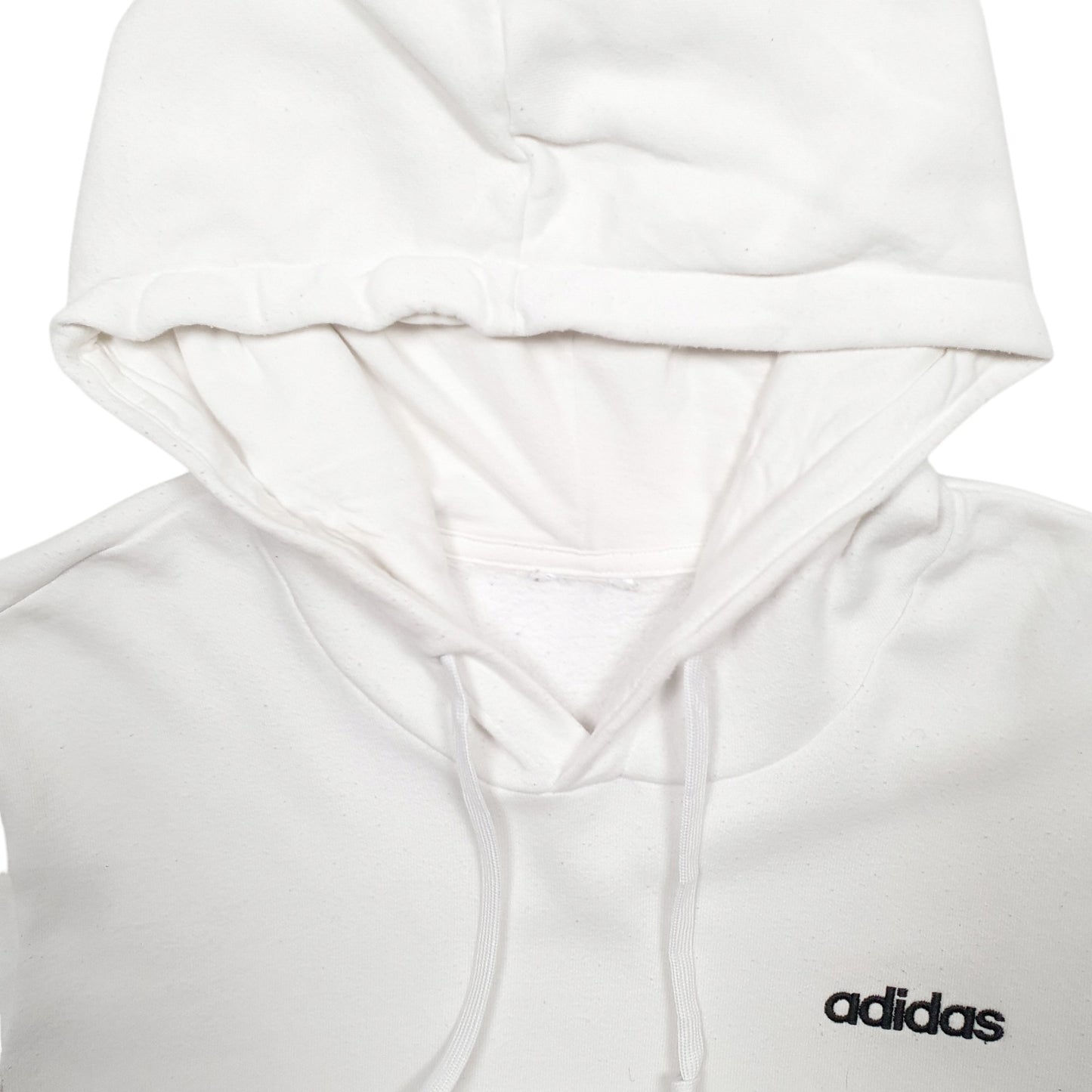 Mens White Adidas  Hoodie Jumper