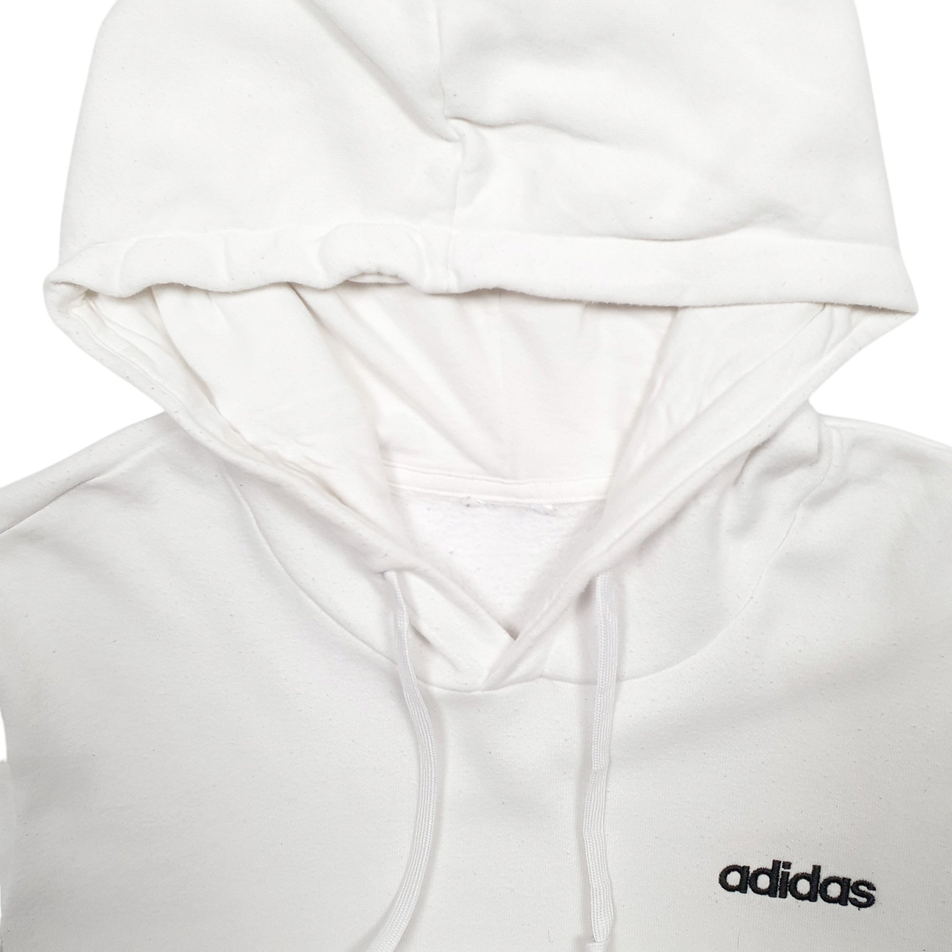 Mens White Adidas  Hoodie Jumper