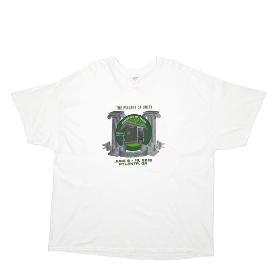 Mens White Gildan Atlanta Short Sleeve T Shirt