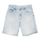 Mens Blue Wrangler Denim Jeans Jorts Regular Denim Shorts