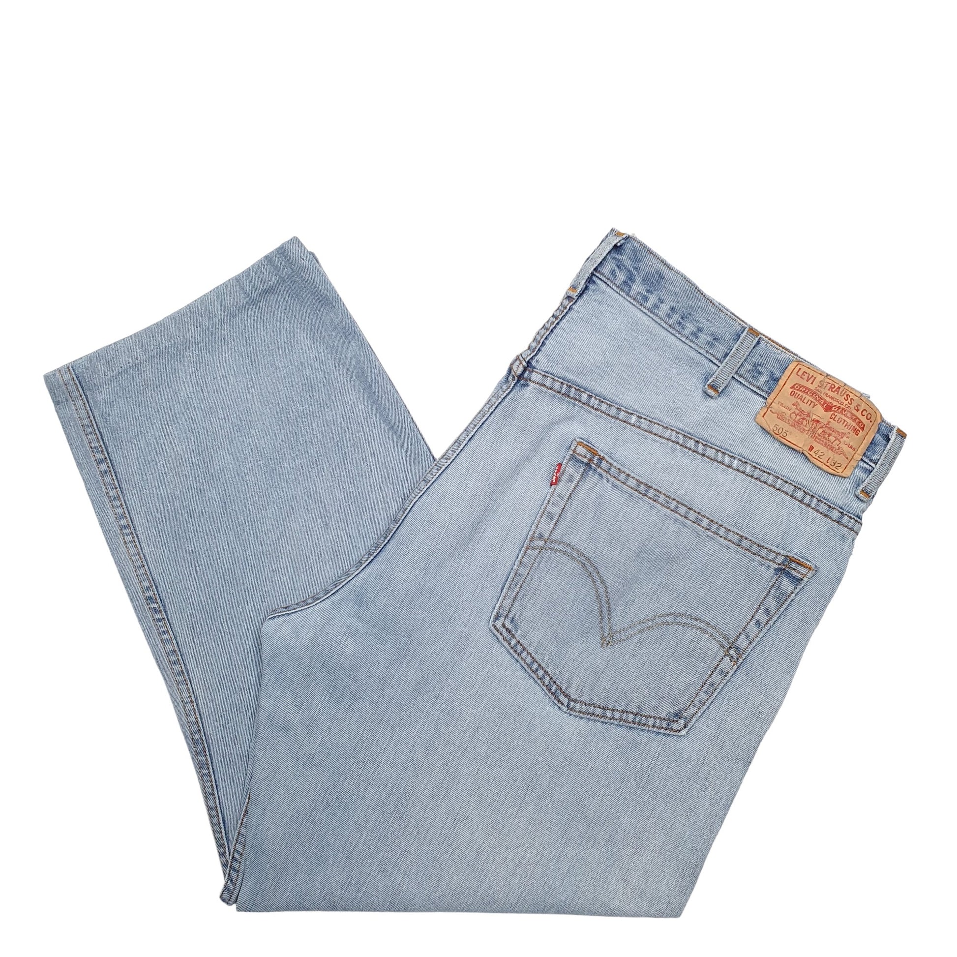 Mens Blue Levis  505 JeansW42 L26