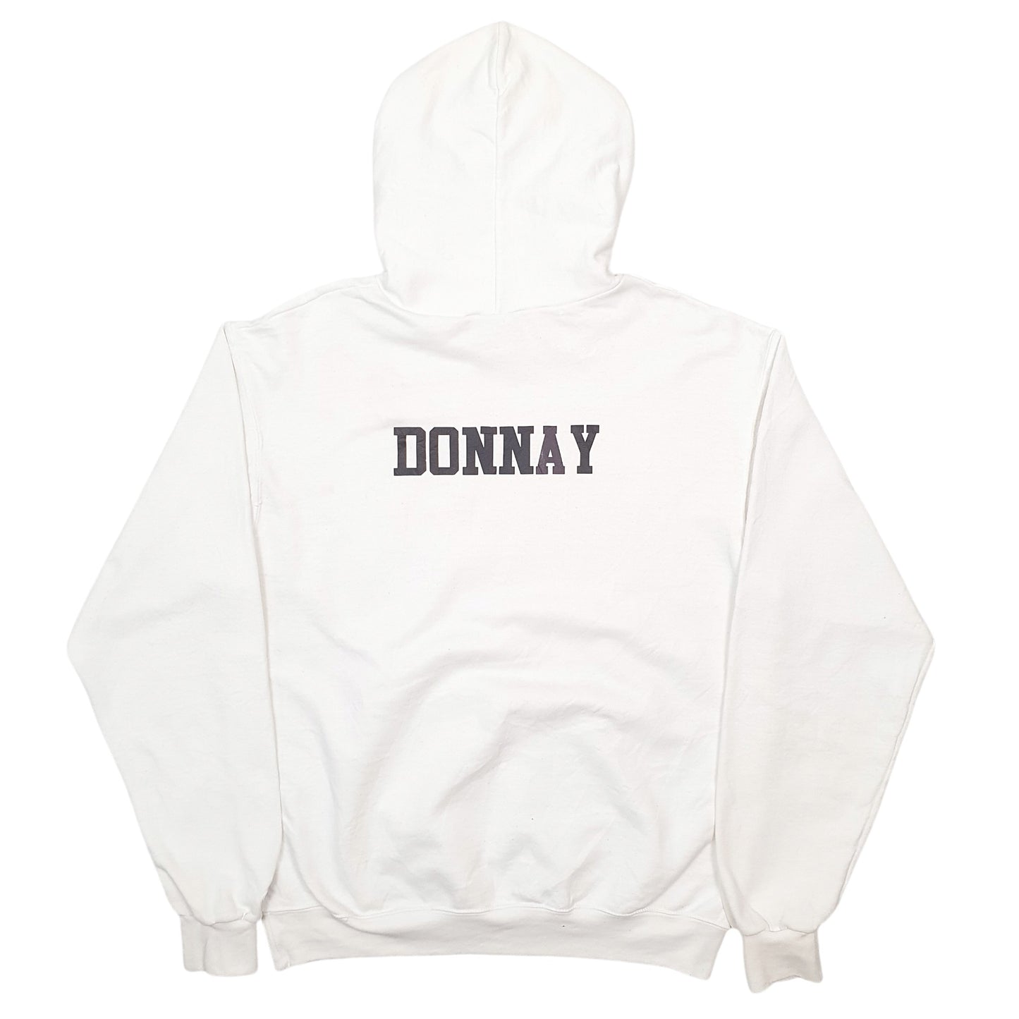 Mens White Champion Alpine Spellout Donnay 2021 Hoodie Jumper